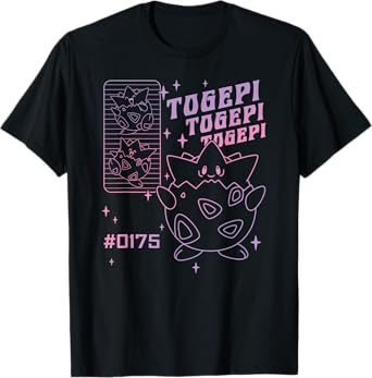 Pokémon Togepi Vintage Gradient Line Art T-Shirt