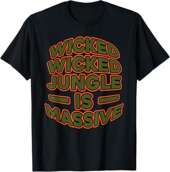 DNB Jungle Is Massive TShirt DrumNBass Junglist T-Shirt