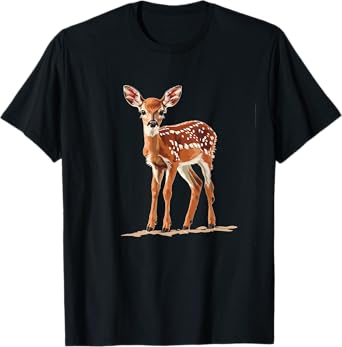 Happy deer fawn animal T-Shirt