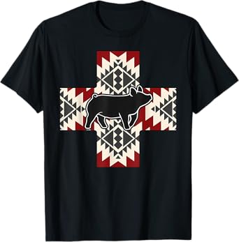 Aztec Show Pig Livestock Pig Breeder Stock Show Mom Pig T-Shirt