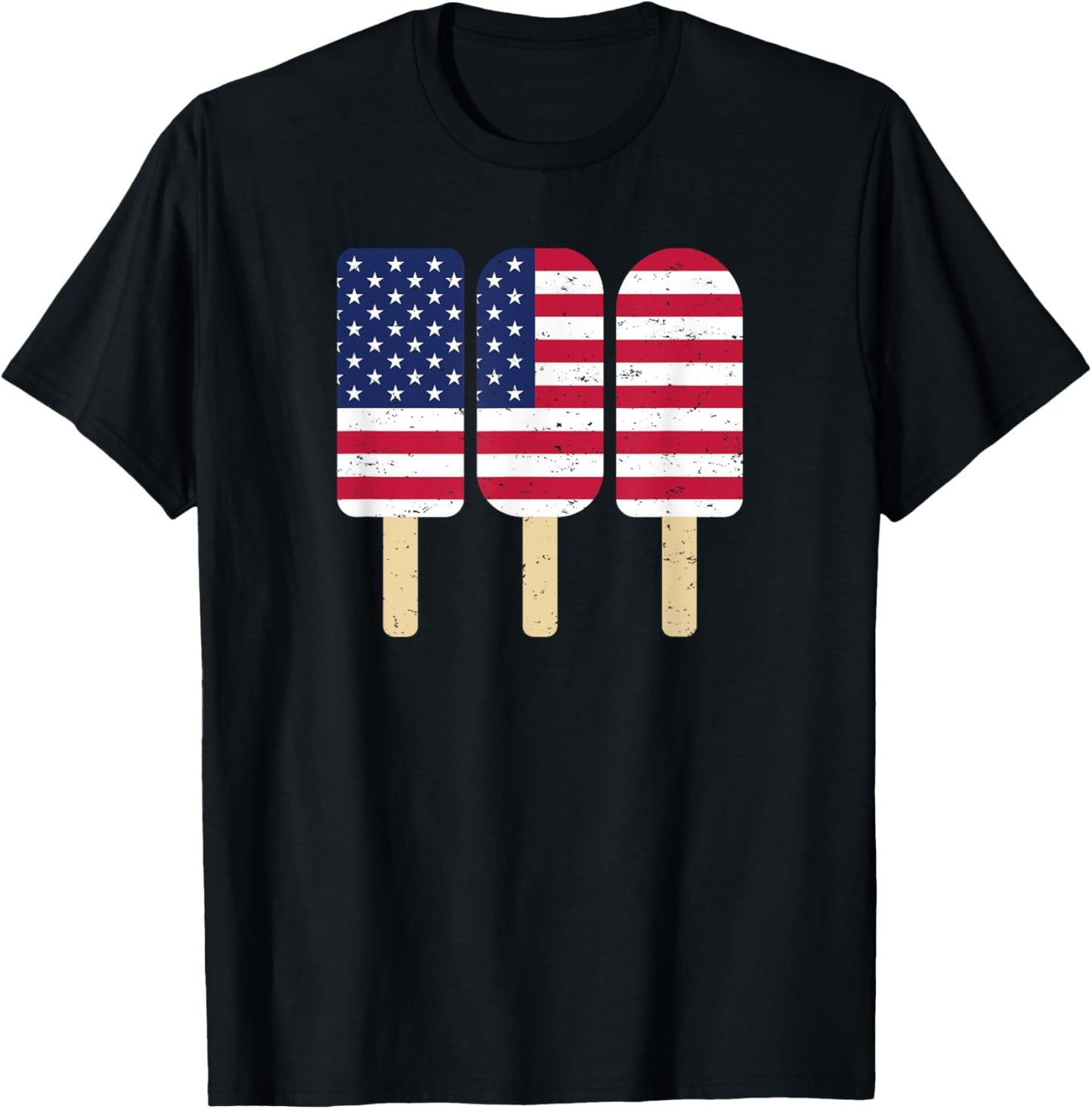 4th of July Popsicle Patriotic American Flag Memorial Day T-Shirt