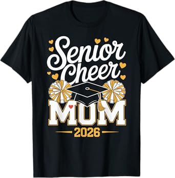 Senior Cheer Mom Class of 2026 T-Shirt