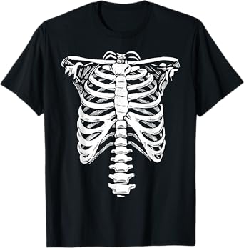 Costume Bone Ribcage Skeleton T-Shirt