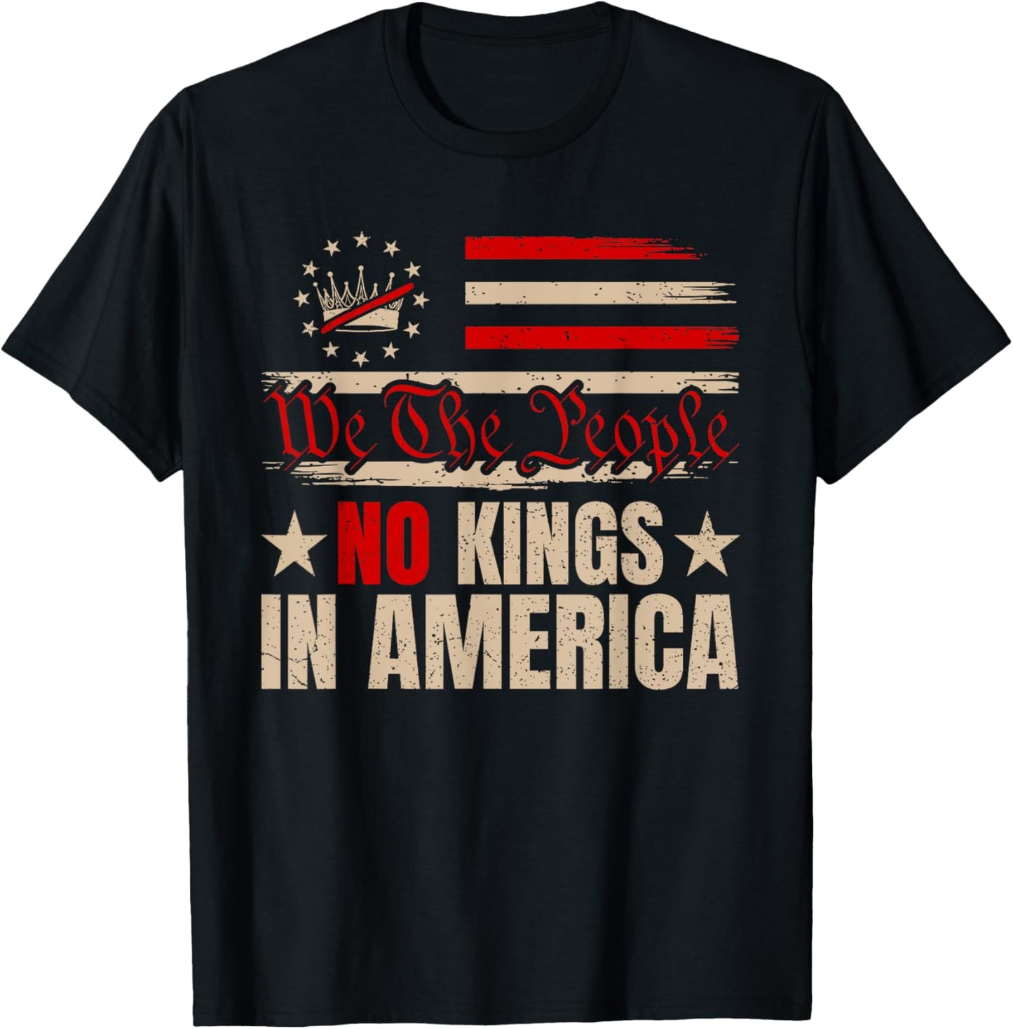 Patriotic June 14 No Kings In America 1776 Design T-Shirt