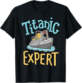 RMS Titanic Funny Expert Retro Cruise Ship Men Boys Kids T-Shirt