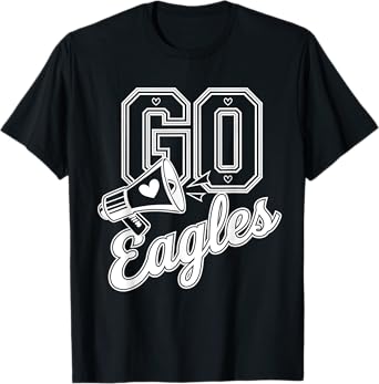 Go Cheer Eagles Design Gift For Men Women Girls Boys Kids T-Shirt