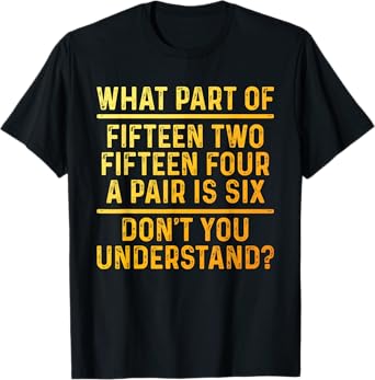 Cribbage Art For Men Women Cribbage Board Cribbage Player T-Shirt