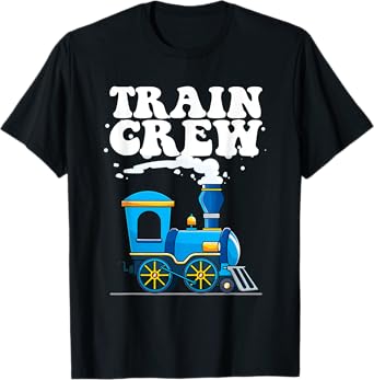 Birthday Train Crew Party Family Matching Men Women Kids T-Shirt