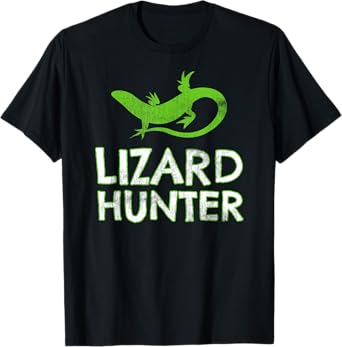 Lizard Lover Shirt Hunter Anole Reptile Boy Gift Birthday T-Shirt
