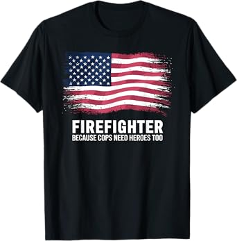 Cool Firefighter Design For Men Women Firemen Firefighter T-Shirt