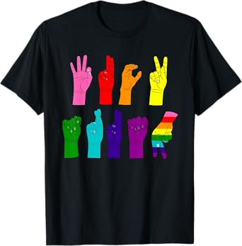 Trump Sign Language Subtle Anti Trump LGBTQ T-Shirt