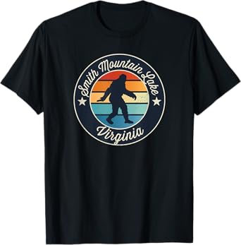 Smith Mountain Lake Virginia Sasquatch Souvenir T-Shirt