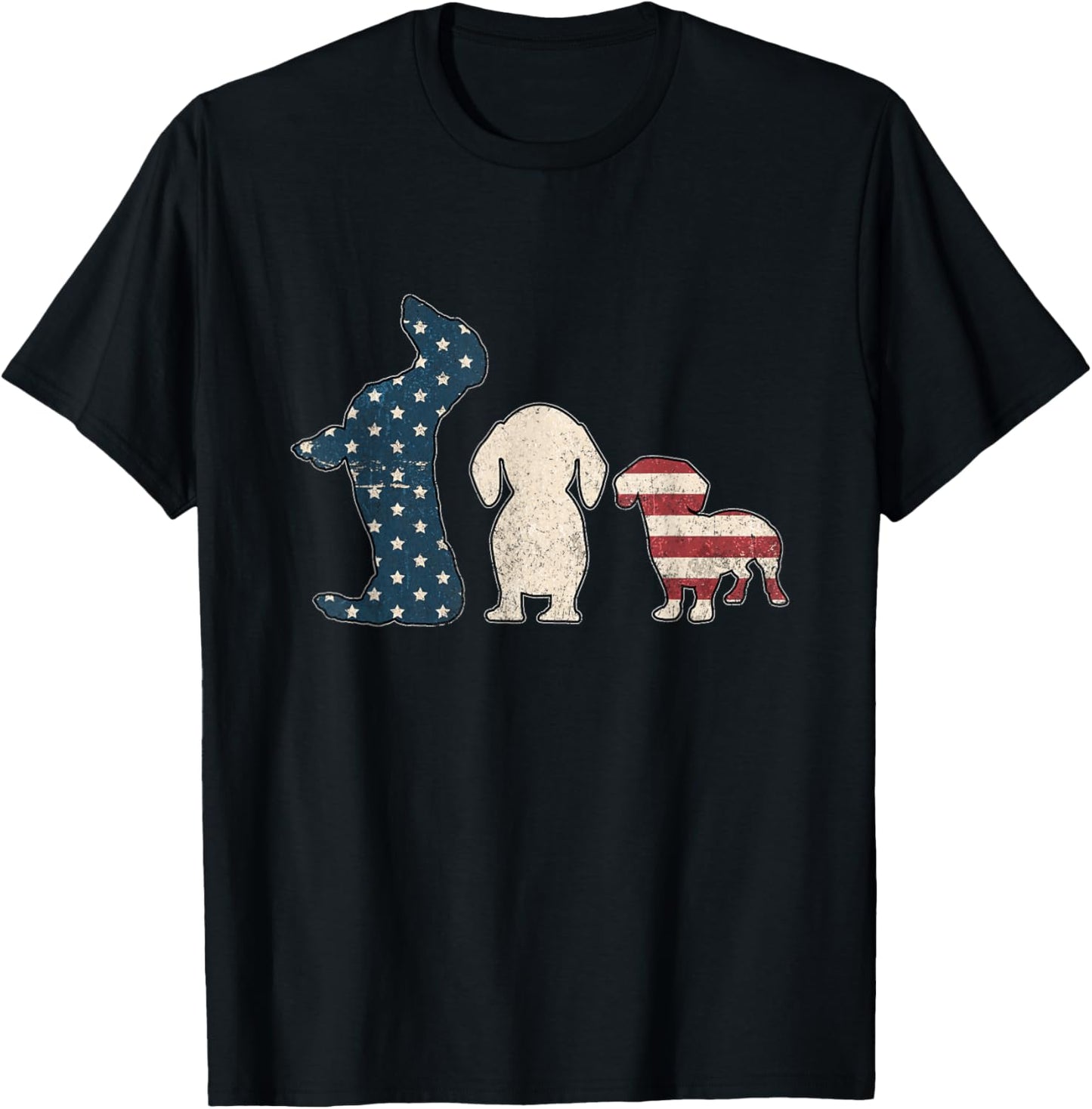 Weenie The People American Flag 4th Of July Dachshund Lover T-shirt
