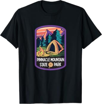 Pinnacle Mountain State Park Arkansas Ozark Camping Hiking T-Shirt