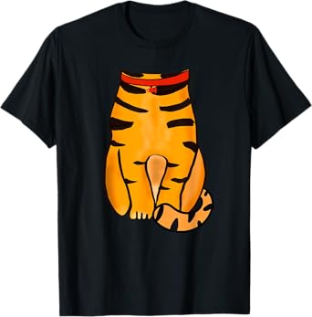 Cat Halloween Costume T-Shirt - Cute Orange Tabby Cat Outfit T-Shirt