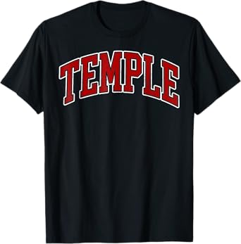 Temple Texas TX Red Vintage for Men Women T-Shirt