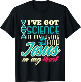 Science Teacher Christian Jesus Biology Chemistry Major Men Women T-Shirt