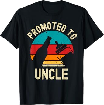 Promoted to Uncle 2024 New Baby Announcement Beer Lover T-Shirt