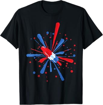 Fourth of July Fireworks Popsicle T-Shirt