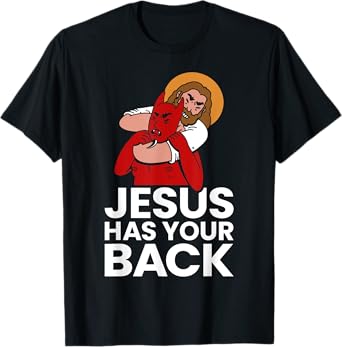 Jesus Has Your Back Christian Jiu-Jitsu Jew Jitsu MMA T-Shirt