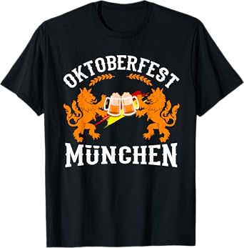 Oktoberfest München Germany German Flag Beer Drinking Gift T-Shirt