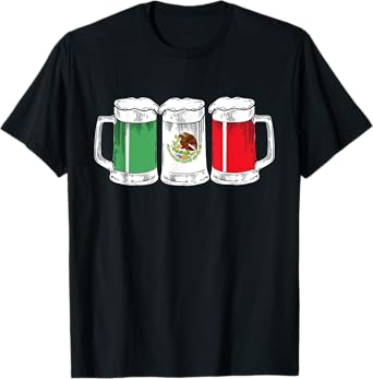 Viva Mexico Funny Beer Mexican Flag Cinco De Mayo Party Gift T-Shirt