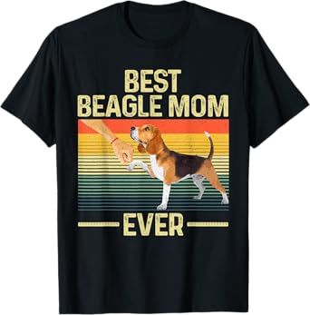 Funny Beagle Art For Women Girls Mom Beagle Dog Lover Beagle T-Shirt