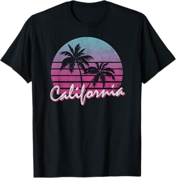Retro Vintage 70s 80s Throwback Surf California T-Shirt