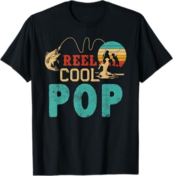 Fishing Reel Cool Pop Father’s day gift For Fisherman Pop T-Shirt