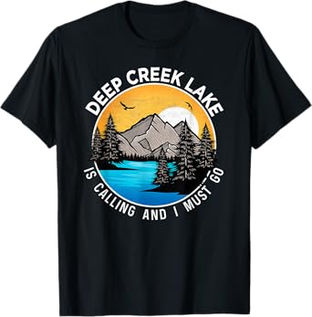 Fishing Boating Camping - Lakeview Deep Creek Lake T-Shirt