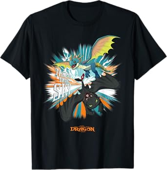 DreamWorks Dragons Toothless and Stormfly Take to the Sky T-Shirt