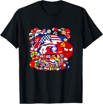 Countryballs world war funny T-Shirt