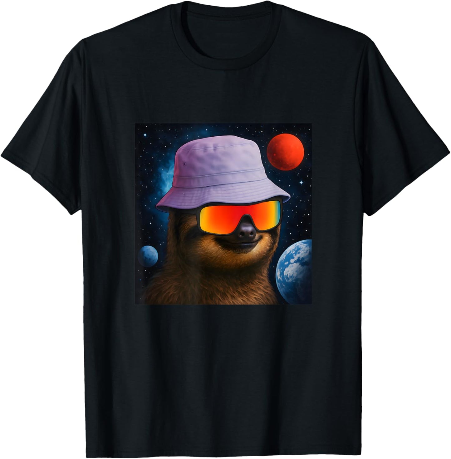 We Out Here, Cool Lazy Sloth Illustration Graphic Designs T-Shirt