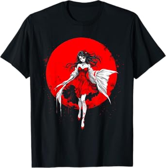 Horror Anime Manga Tee I Gothic Outfit I Japanese Chibi Girl T-Shirt