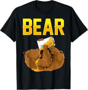 Bear Drinking Beer Funny Bear Pun Beer Lover Gift T-Shirt