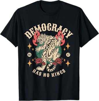 No Kings In America Anti Trump Feminist Lgbt Women Rights T-Shirt
