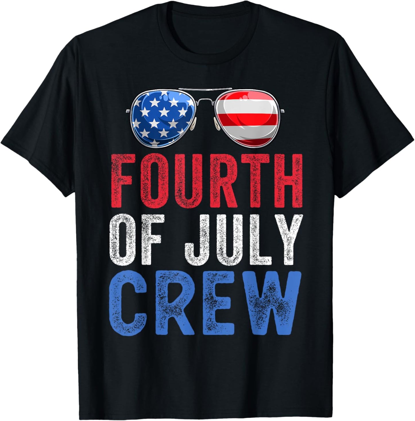 4th of July Crew Matching Family Funny Fourth of July Group T-Shirt
