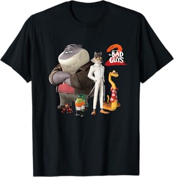 DreamWorks The Bad Guys 2 The Original Bad Guys T-Shirt