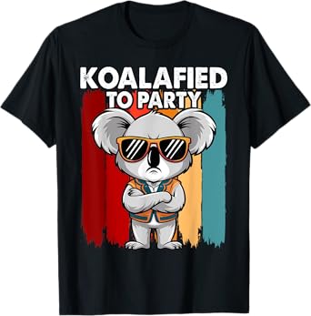 Cute Koalafied to Party Men Kids Boys Girl Women Koala T-Shirt
