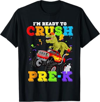 Cool I'm Ready to Crush PRE-K Monster Truck Back to School T-Shirt