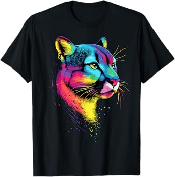 Puma Big Cat Mountain Lion Cougars Pumas Panther Cute Cougar T-Shirt for Men Women Kids
