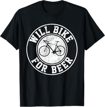 Bicycle Road Bike Beer Funny Road Cyclist Gift T-Shirt