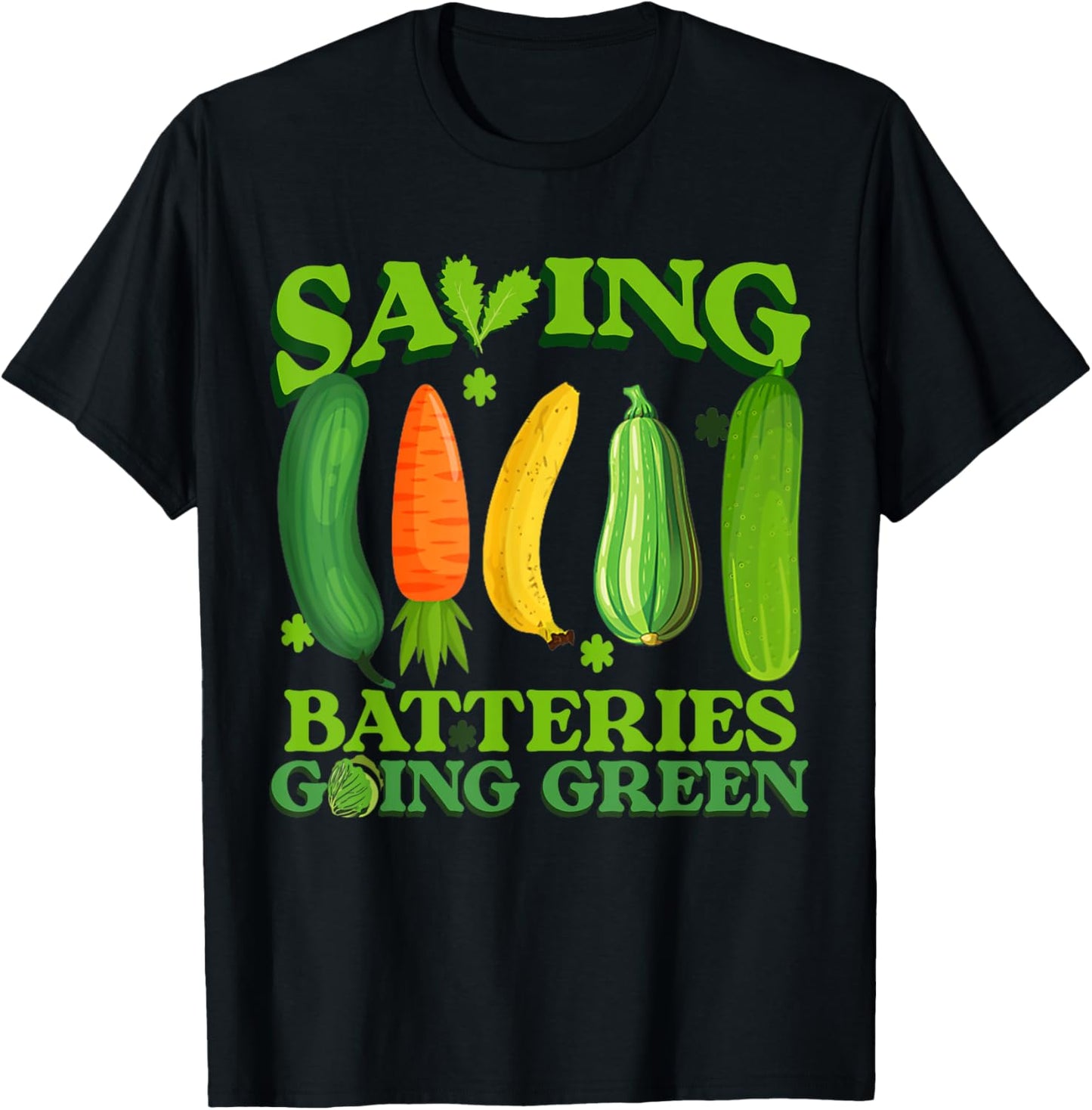Funny Tee Saving Batteries Going Green Tees T-Shirt