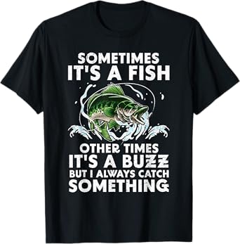 Cool Fishing Design For Men Women Fishing Rod Fish Fisherman T-Shirt