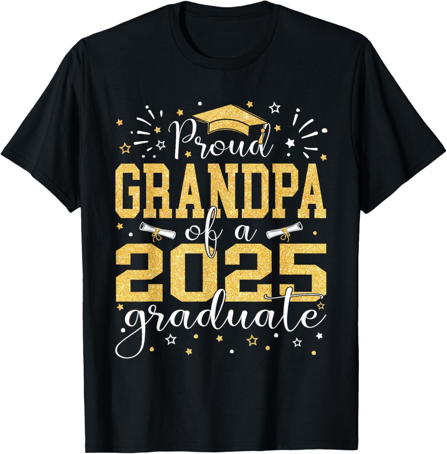 Proud Grandpa Of A 2025 Graduate Senior Graduation 2025 T-Shirt
