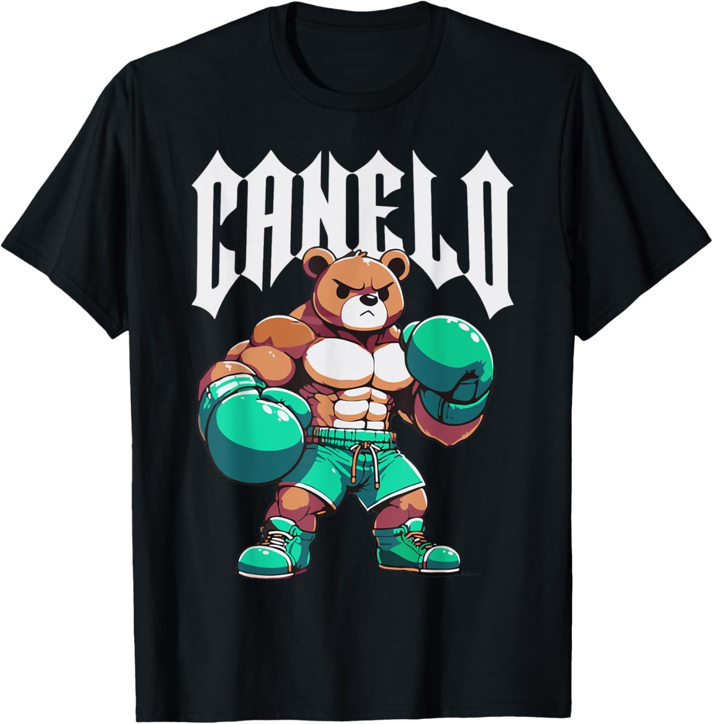 Alvarez Mexicano Boxing Bear Mexican Pride Patriotic Retro T-Shirt