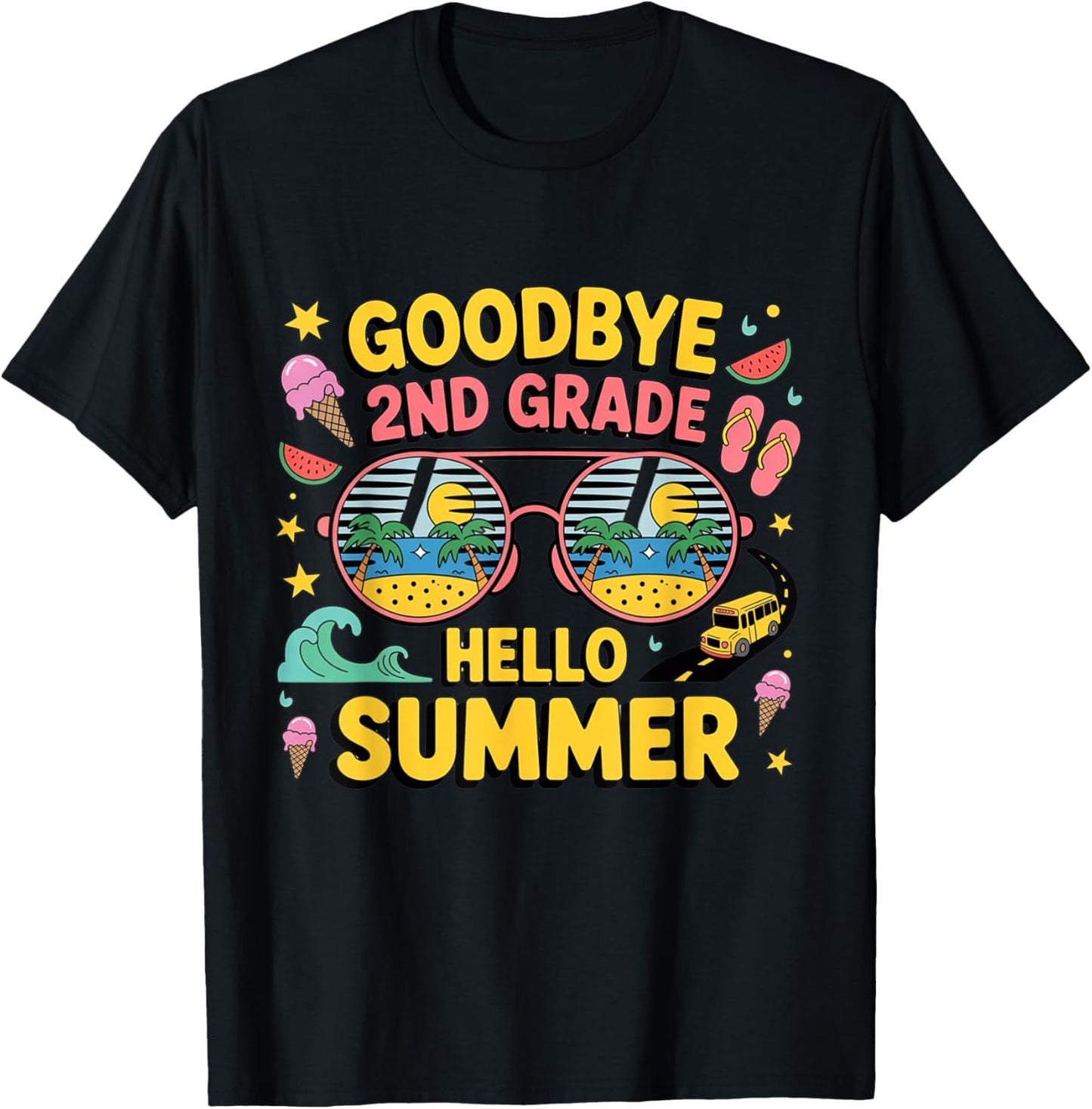 Goodbye 2nd Grade Hello Summer T-Shirt
