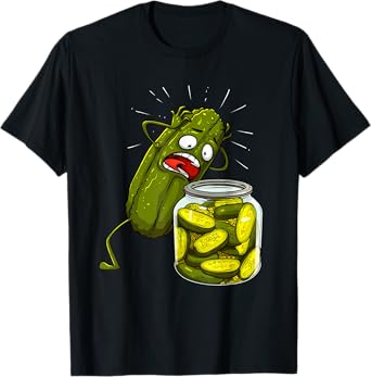 Best Pickle Art For Men Women Kids Jarr Dill Pickle Novelty T-Shirt