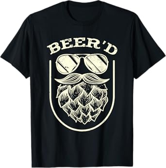 Funny Beer'd | Beard Beer Hops | Craft Beer Drinker T-Shirt