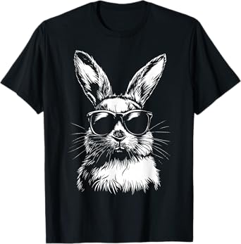 Rabbit Easter Bunny Sunglasses T-Shirt